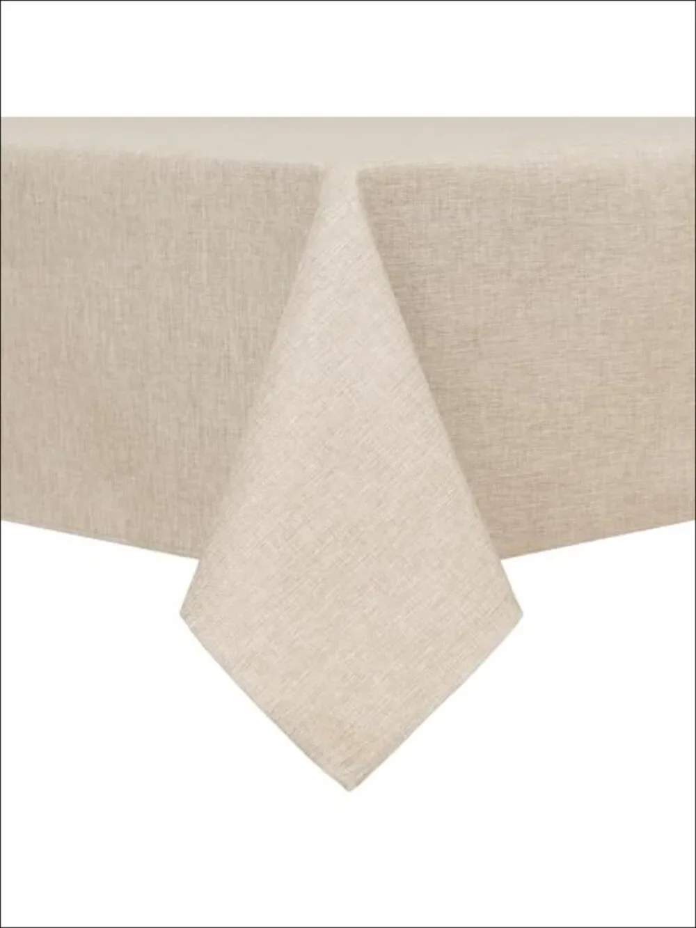 Faux Linen Rectangle Tablecloth 60 x 84 Inch Dining Room